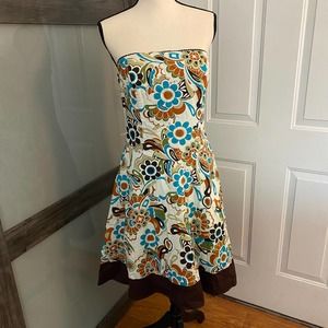 Teeze Me - Floral strapless dress